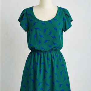 Modcloth "Oh My Gosh Dinosaur" Dress